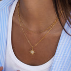 2H Original Design Sun Rhinestone Necklace Accessories Women's Non-Fading Stainless Steel Jewelry