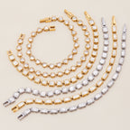 Stainless Steel Zircon Bracelet Jewelry for Women18k Gold