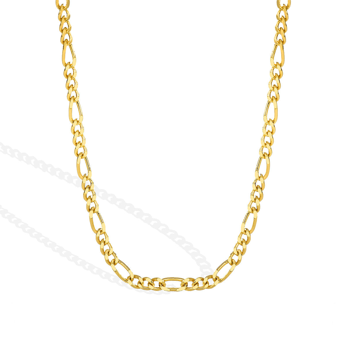 N0096 Minimalist Cold Style Figaro Chain Necklace Fashionable and Unique Layered Collarbone Chain for Women