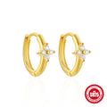 Crystal-Set Floral 925 Sterling Silver Earrings — wearable scale detail — jewelry finish and design detail