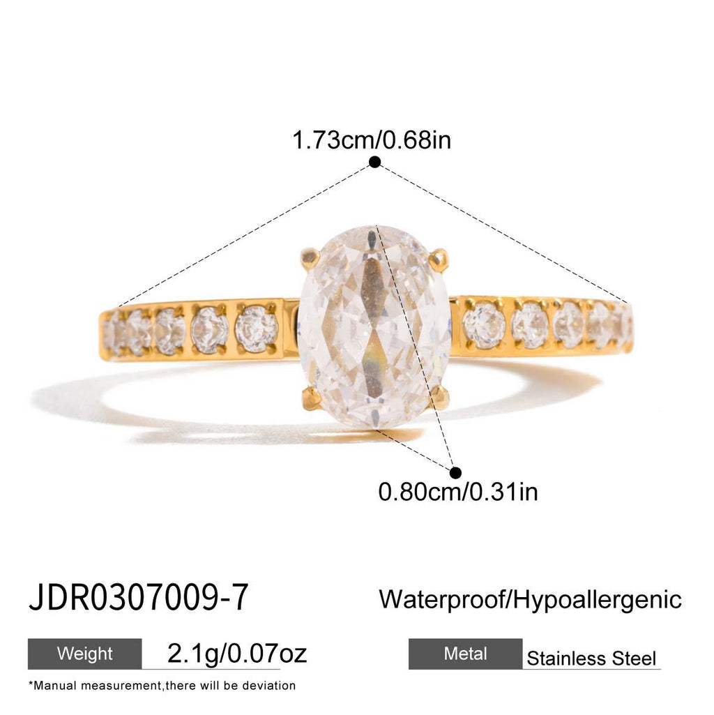 Zirconia Ring Non-Fading Jewelry for Women rings
