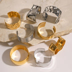 Stainless Steel Metal Bracelet Jewelry Gold Plated Bracelet Open Bracelet