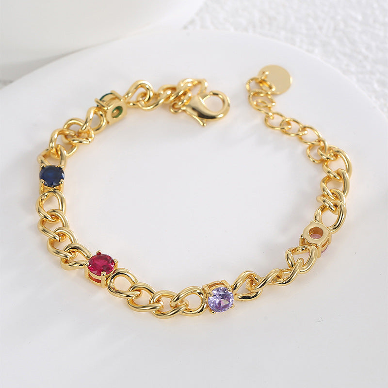 B0129 New hip-hop style bracelet for women with fashionable design