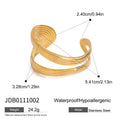 Gold-Plated Open Profile Cuff Stainless Steel Bracelet — Everyday Design — jewelry construction