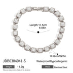 Stainless Steel Zircon Bracelet Jewelry for Women18k Gold