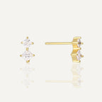 SE0253 S925Silver Meteor Inlaid Zircon Simple Earrings Star Small Earrings Jewelry