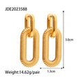 Gold-Tone Star Pearl Stainless Steel Stud Earrings with a celestial design profile