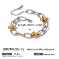 Gold-Plated Stainless Steel Pearl Chain Bracelet — jewelry construction