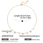 Zircon Necklace Women's Collarbone Chain Non-Fading Stainless Steel Jewelry