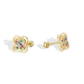 Gold-Plated 925 Sterling Silver Four-Leaf Clover Earrings — jewelry construction