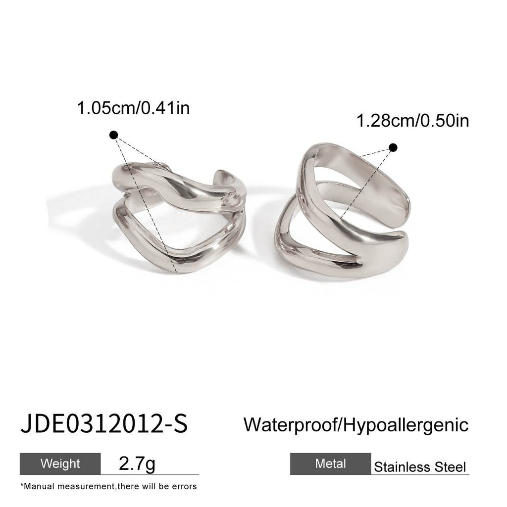 2H Stainless Steel Earrings for Women earrings