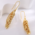 E0704 Creative Bohemian Elegant Versatile Wheat Ear Hook Women's Personality Fashion Design Earrings