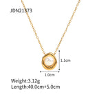 Stainless Steel Pearl Necklace Jewelry Collarbone Chain Pendant for Women