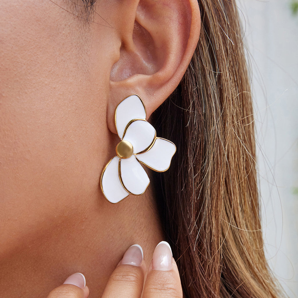 Stainless Steel Oil Drop Earrings Jewelry for Women Non-Fading