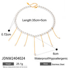 Stainless Steel Color Block Ring Earrings Open Bracelet Beaded Bracelet Jewelry