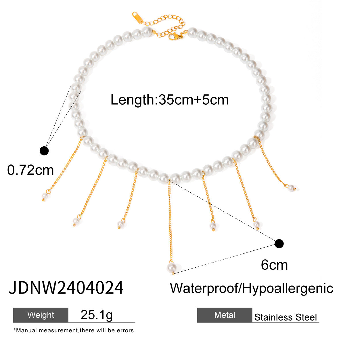 Stainless Steel Color Block Ring Earrings Open Bracelet Beaded Bracelet Jewelry