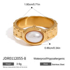 Pearl Ring Non-Fading Jewelry for Women rings