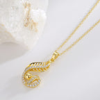 Fox Tail Pendant Necklace S925 Silver Vintage Choker