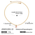 Twisted Stainless Steel Gold-Plated Necklace — product profile — jewelry finish and design detail