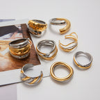 2H Color Block Ring Non-Fading Jewelry Ring Accessories for Women rings