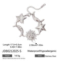 18K Gold-Plated Stainless Steel Star Bracelet — product styling — jewelry finish and design detail