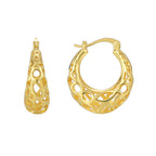 E0523 Fashion Design Hollow Earrings for Women Creative Trendy Cool Irregular Texture Ear Clips