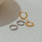 Stainless Steel Circle Earrings Ear Jewelry Stud Design Accessories