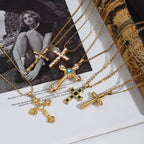 Stainless Steel Cross Necklace Jewelry Non-Fading Necklace