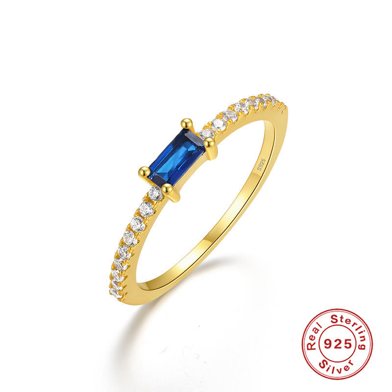 S925Sterling Silver Diamond Ring Simple Diamond Ring Jewelry Hot Selling Proposal Ring