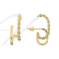 Gold-Plated Brass Twisted Layered Hoop Earrings for private-label fashion jewelry buyers