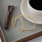 gold Bracelet Non-Fading Stainless Steel Jewelry Line Open Bracelet Accessories