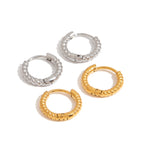 Stainless Steel Circle Earrings Ear Jewelry Stud Design Accessories