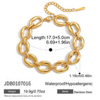 Color Block Bracelet Non-Fading Jewelry for Women Stainless Steel