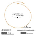 Knot Stainless Steel Gold-Plated Necklace — close-up detail — jewelry finish and design detail