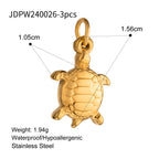 Stainless Steel Ocean Series Jewelry Accessories Heart diy Cross Pendant Necklace Pendant