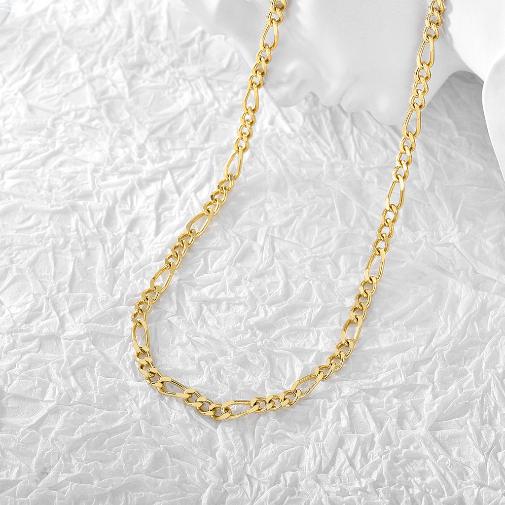 N0096 Minimalist Cold Style Figaro Chain Necklace Fashionable and Unique Layered Collarbone Chain for Women
