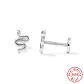 cubic-zirconia-set Devil Eye 925 Sterling Silver Ear Cartilage Studs — fashion jewelry image 11 — jewelry finish and design detail
