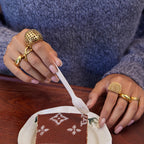 Stainless Steel Spherical Exaggerated Ring Non-Fading Jewelry for Women Ring