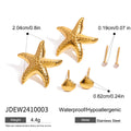 Pearl Stainless Steel Gold-Plated Earrings — material detail — jewelry finish and design detail