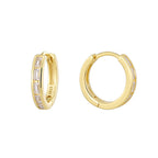 14K Gold-Plated 925 Sterling Silver Square Zircon Earrings — surface finish detail