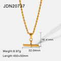 18K Gold-Plated Cuban Link Choker Stainless Steel Necklace — close-up detail — jewelry finish and design detail