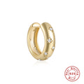 2025New S925Pure Silver Classic Hot-Selling Eight-Pointed Star Zircon Hoop Earrings Ear 444774 — collection product image 06