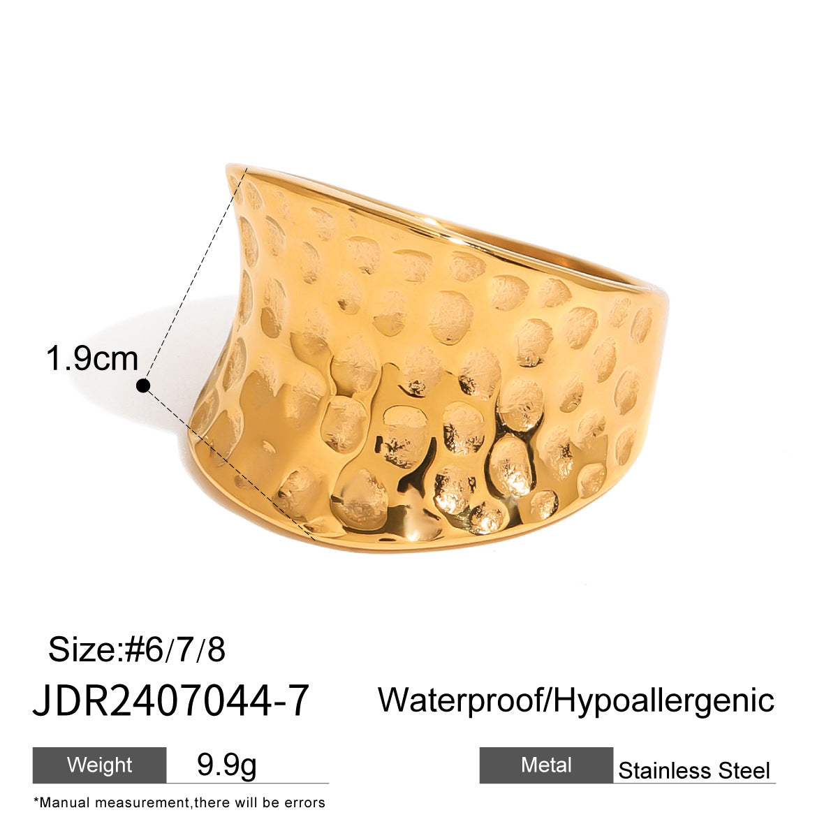 Pearl Ring Tail Ring Non-Fading Stainless Steel Product