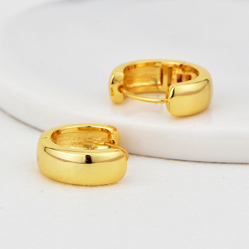 E0685 Fashionable Elegant Simple Design Earrings for Women Trendy Retro Ear Accessories