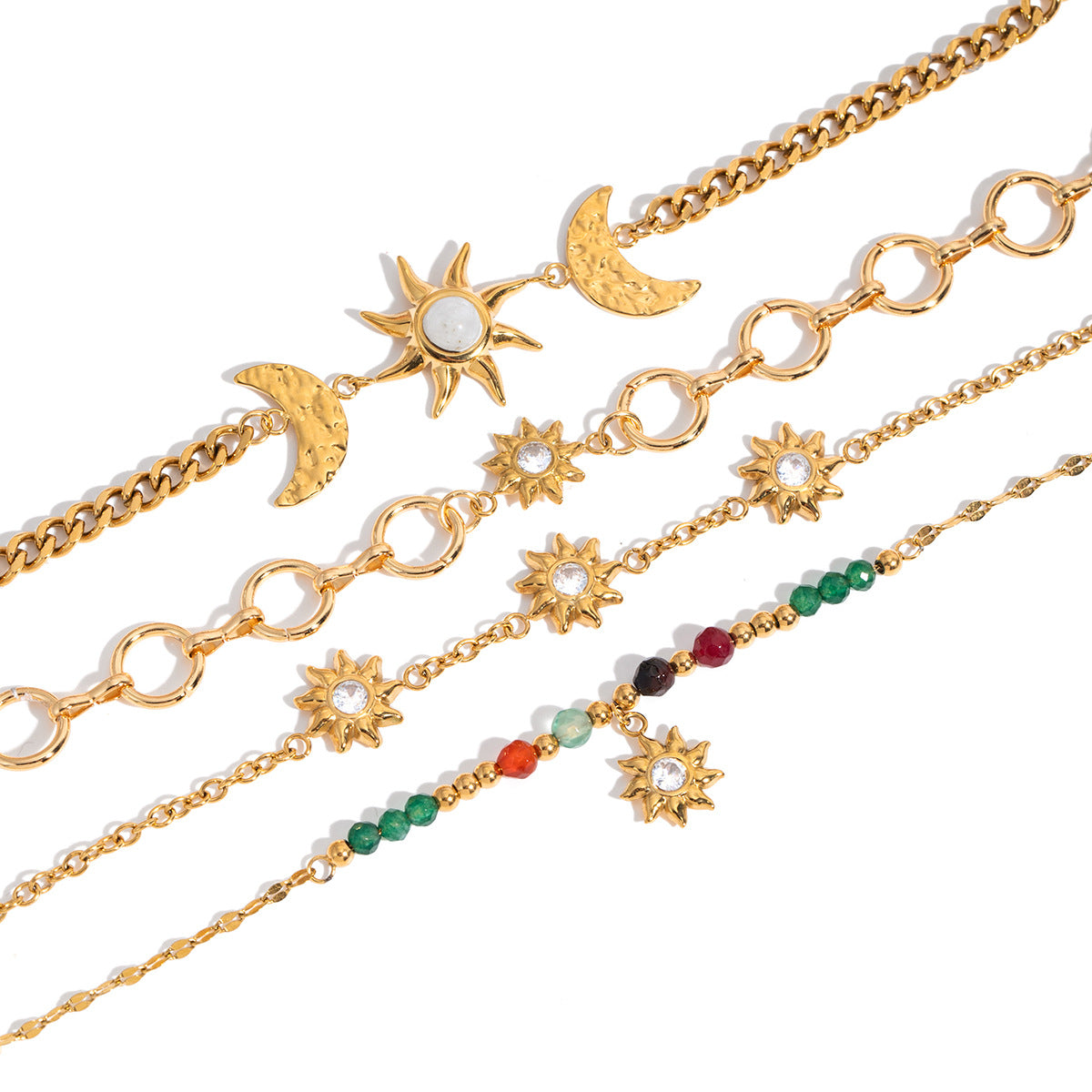 Original Design Stainless Steel Sun Bracelet Jewelry Non-Fading Accessories for Women