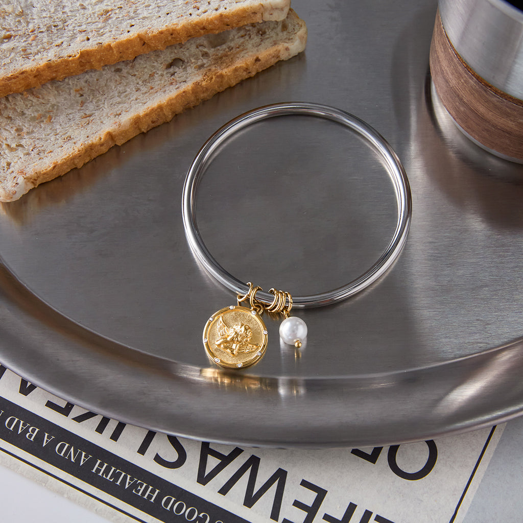 2H Original Coin Series Bracelet Retro Jewelry Non-Fading Stainless Steel Jewelry for Women