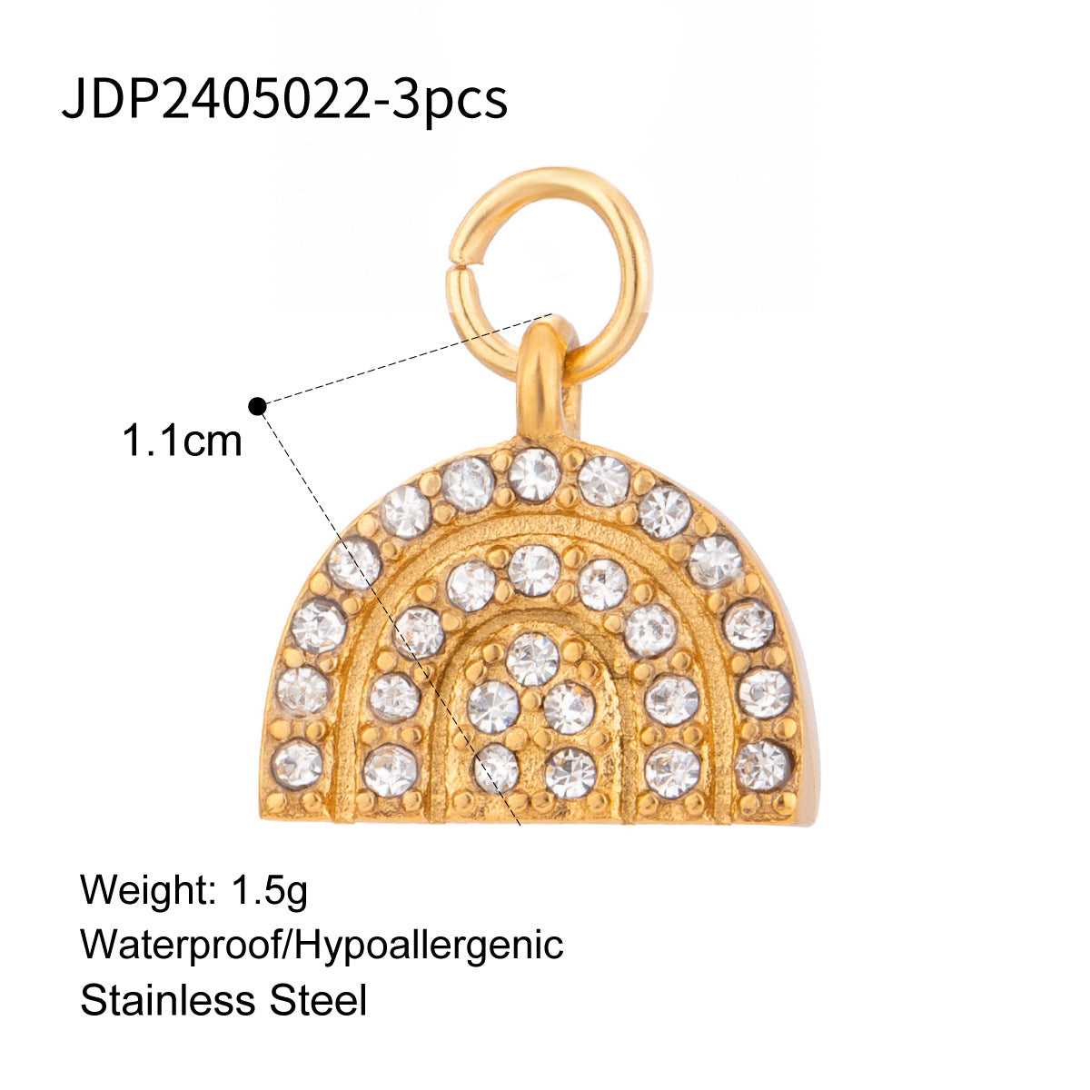 Stainless Steel Ocean Series Jewelry Accessories Heart diy Cross Pendant Necklace Pendant