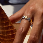 Vacation Starfish Shell Ring Non-Fading Jewelry Stainless Steel Accessories Ring