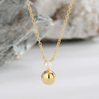 Elegant S925 Silver Pearl Necklace Collarbone Chain Spring Summer