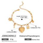 Heart-shaped Bracelet Jewelry18k Non-Fading Stainless Steel